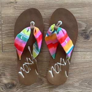 🌈 Roxy Multicolor Striped Sandals 🌈